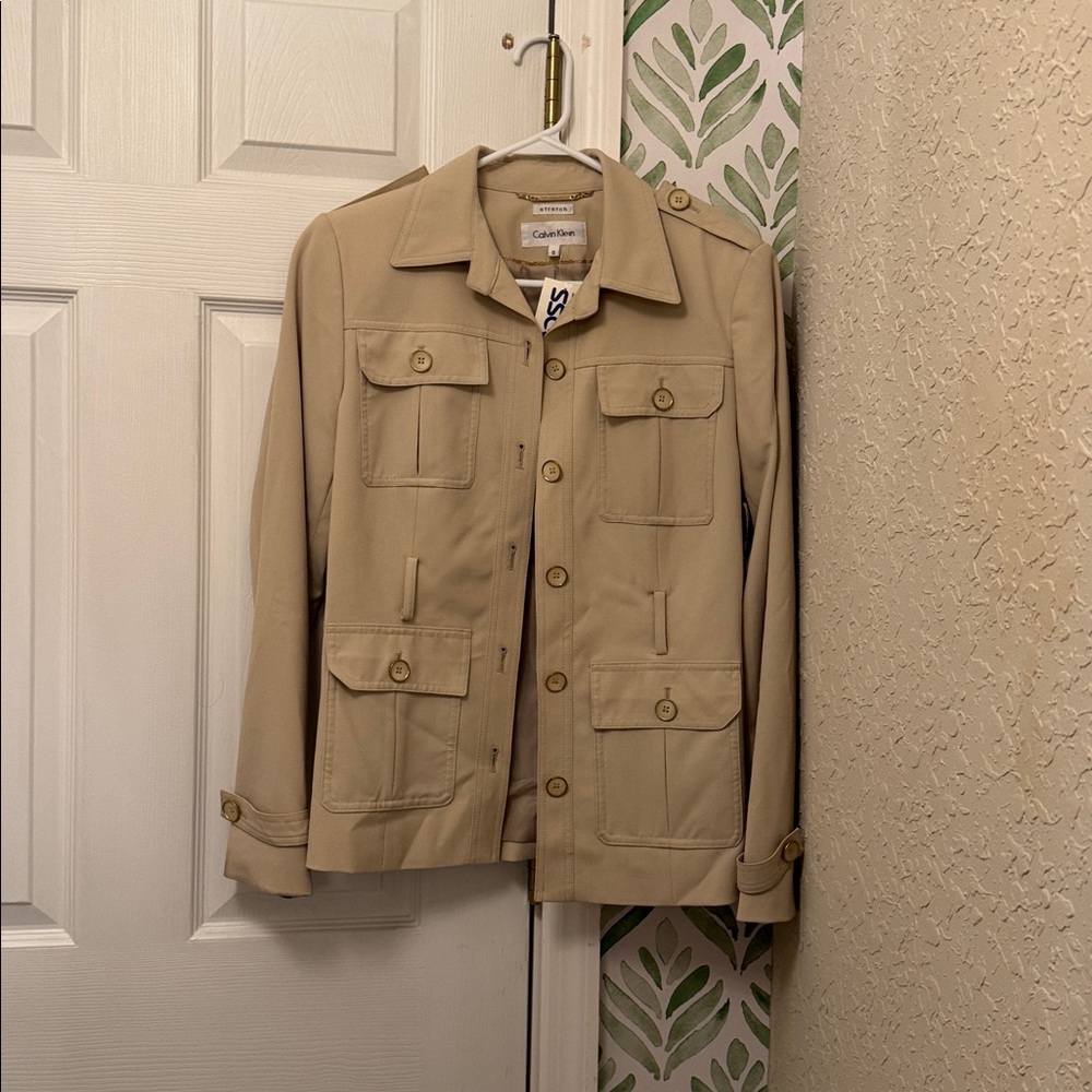 Calvin Klein Beige Utility Jacket